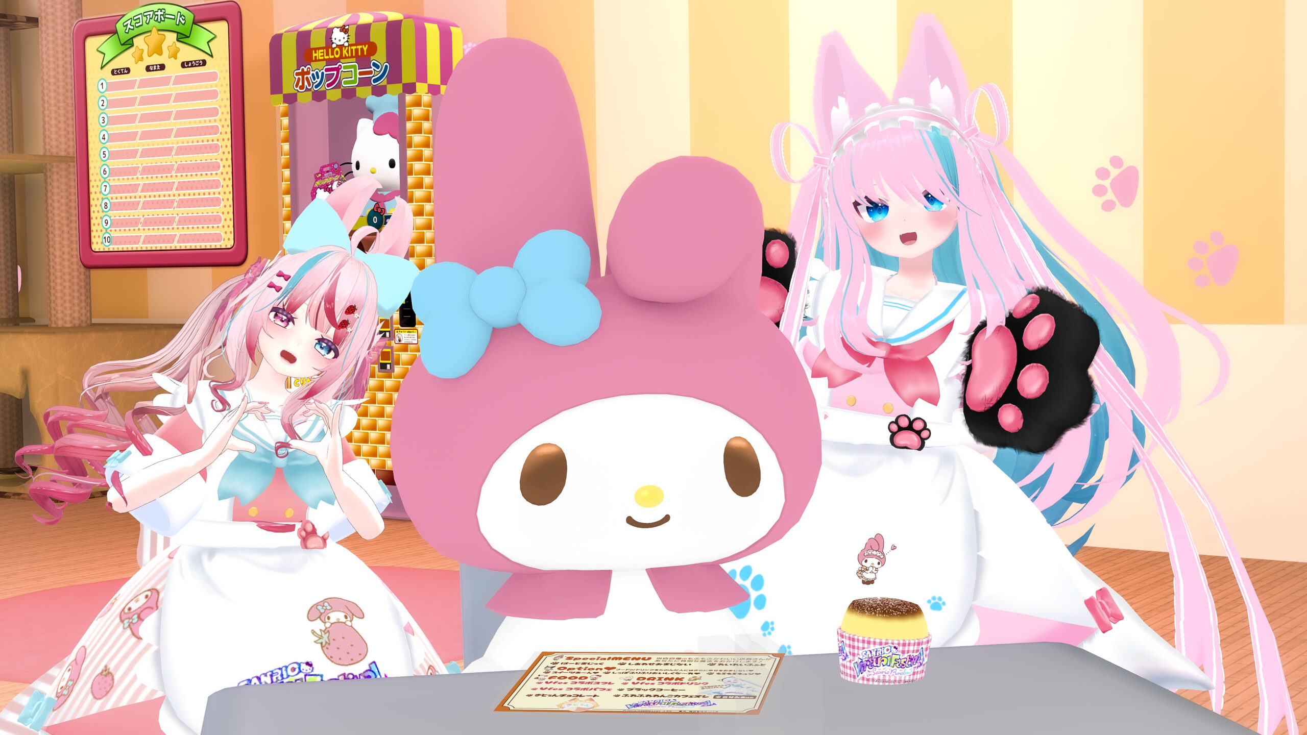 サンリオVfes 2024】かわいさがあふれる！『もふもふ喫茶きとぅん』が