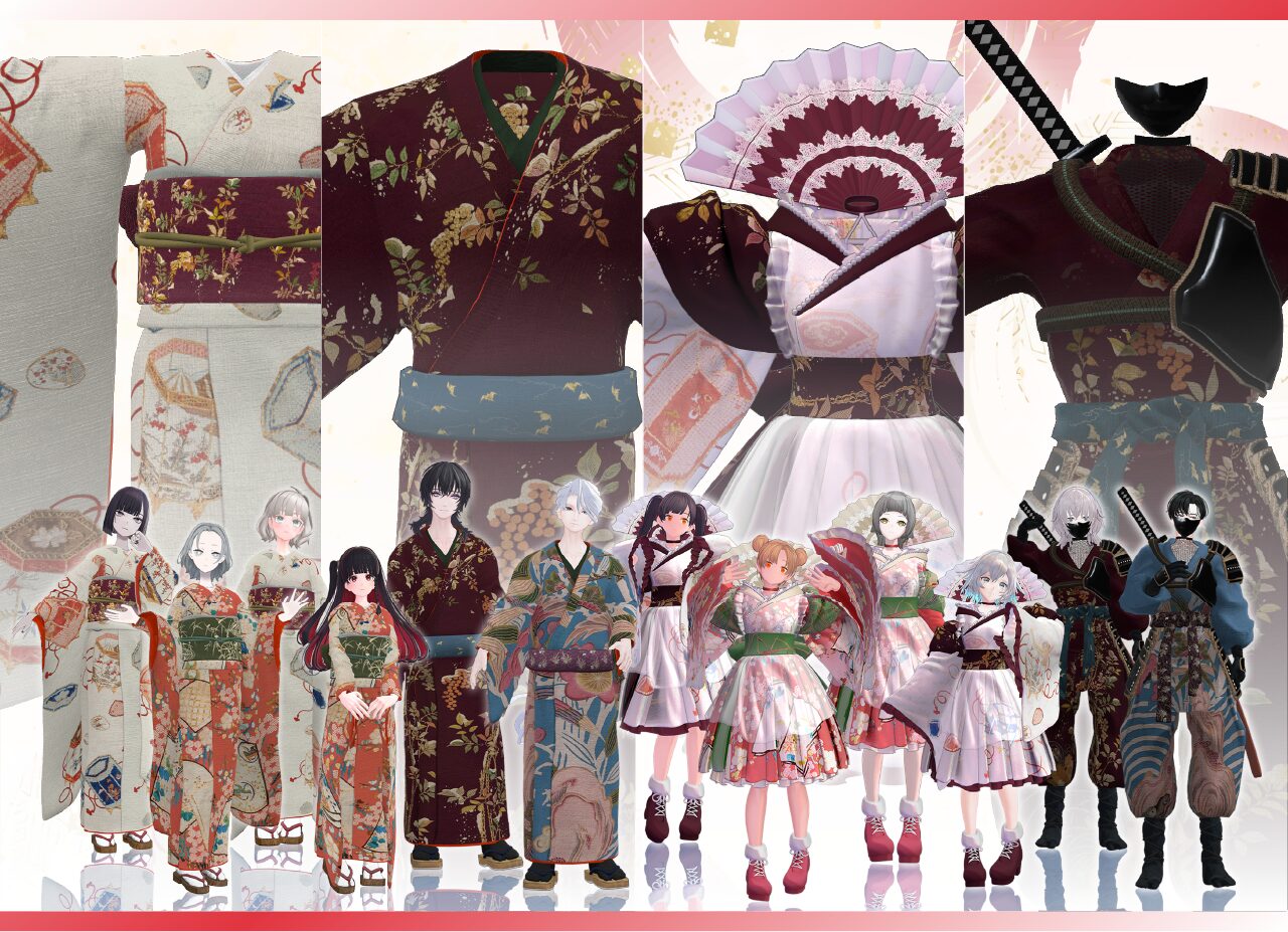 大丸松坂屋百貨店』オリジナル3Dアバターに新春彩る着物が登場