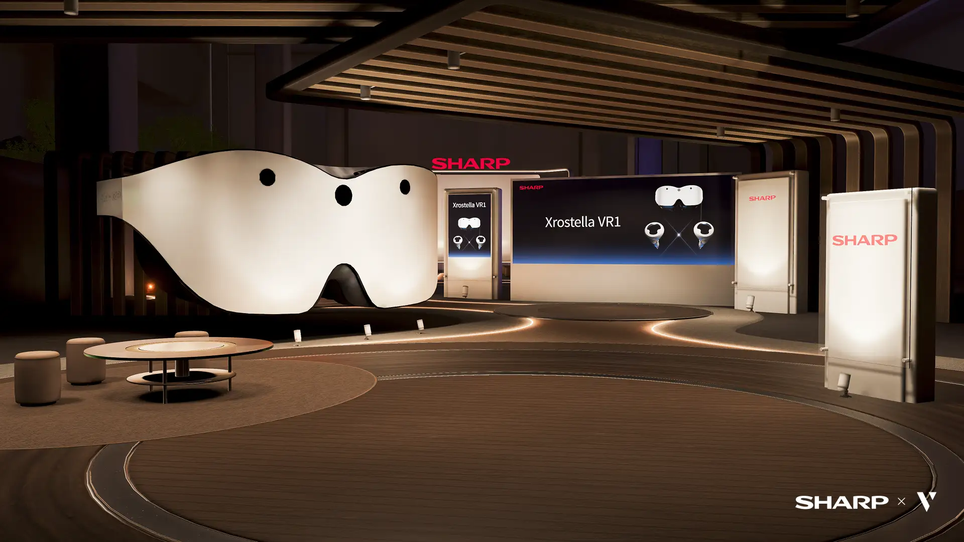 株式会社V、シャープの『Xrostella VR1』VRChat特設ワールドへの制作